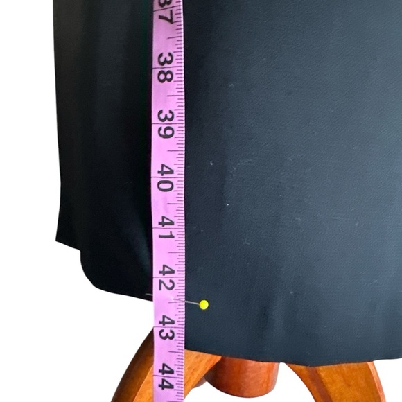 WHBM White House Black Market Black Fitted Pencil Belted Sheath Dress 12 NWOT - Picture 10 of 12